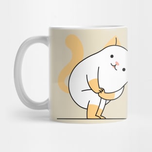 Yoga Cat Twisting Chair Pose Mug